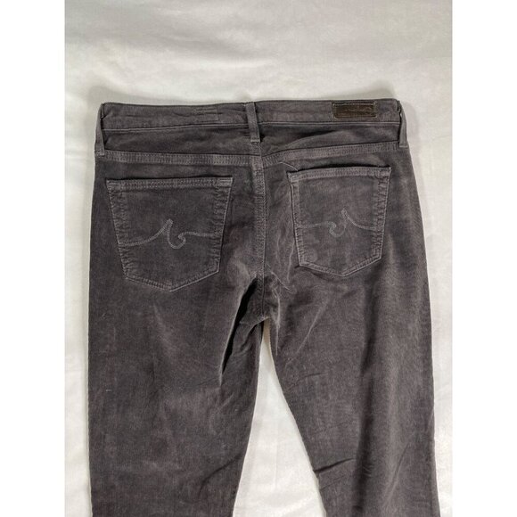 AG‎ Adriano Goldschmied The Stevie Slim Straight Corduroy Brown Pants Size 27 - Picture 8 of 9